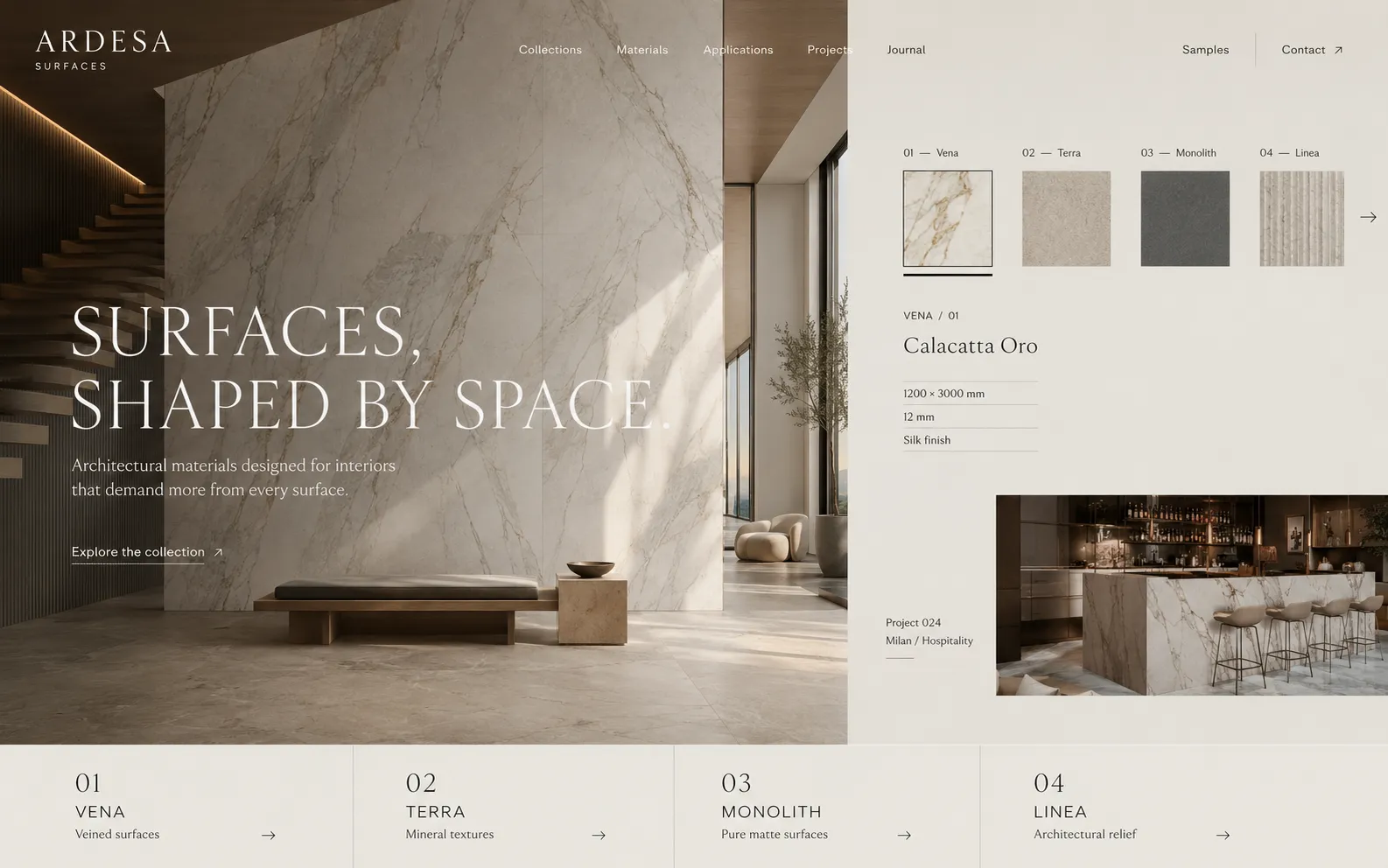 Ardesa Surfaces A specification-led catalogue for architectural surfaces